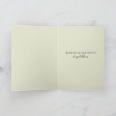 引用文結婚のかわいらしフローラエレガント カード (内部)