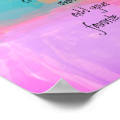 引用文絵を描線抽象芸術カラフルの追加カスタム ポスター (角)