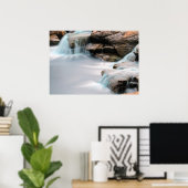 引用文絹感動的のような庭園の滝を追加 ポスター (ホームオフィス)