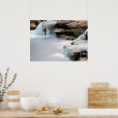 引用文絹感動的のような庭園の滝を追加 ポスター (キッチン)