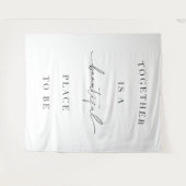 引用文背景バナ結婚ーのタペストリー タペストリー (正面(横))