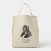 引用文自分自身を知っている哲学者アリストテレス トートバッグ (裏面)