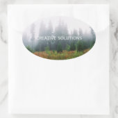 引用文自然写真シール 楕円形シール (バッグ)