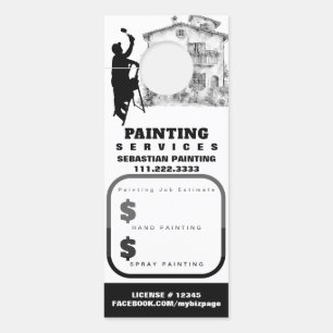 *~*引用文見積り外部絵を描住宅QR ドアノブサイン