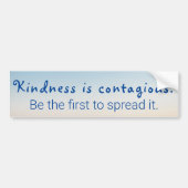 引用文親切伝染 バンパーステッカー (正面)