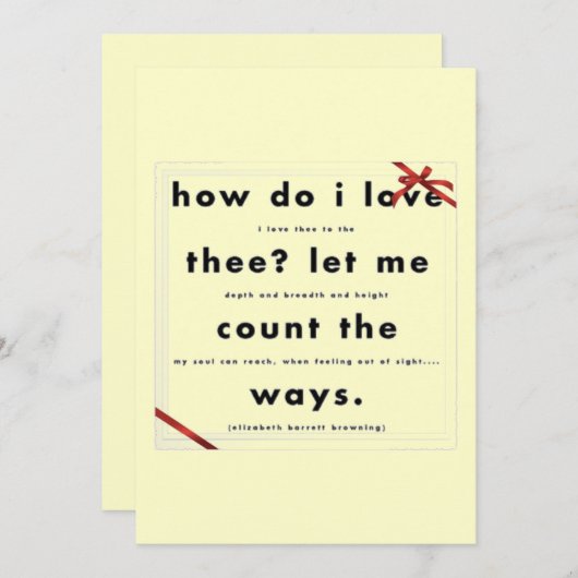 引用文記念日カード結婚の好き シーズンカード (正面/裏面)