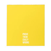 引用文語の前向き考えを黄色で証明はっきりしたする ノートパッド (正面)