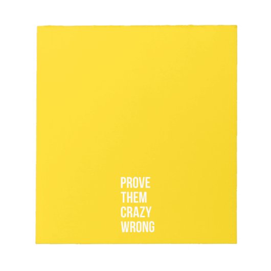 引用文語の前向き考えを黄色で証明はっきりしたする ノートパッド (正面)