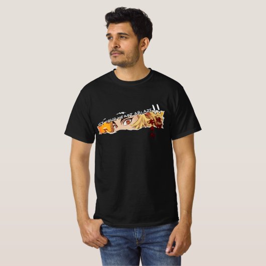 引用文連石 – デーモンスレイヤー Tシャツ (正面フル)