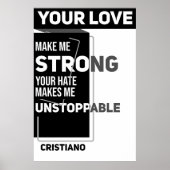 引用文選手のサッカー意欲 ポスター (正面)