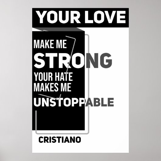 引用文選手のサッカー意欲 ポスター (正面)