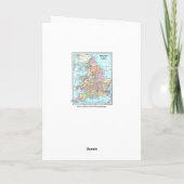 引用文風光明媚なルートイングランドのウェールズの地図トラベル カード (裏面)