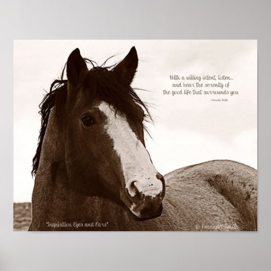 引用文11x14の馬のアート感動的ポスター ポスター (正面)