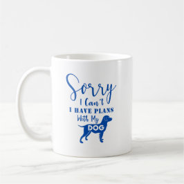 引用文：ごめんなさい、私は犬の青と計画を持っている コーヒーマグカップ