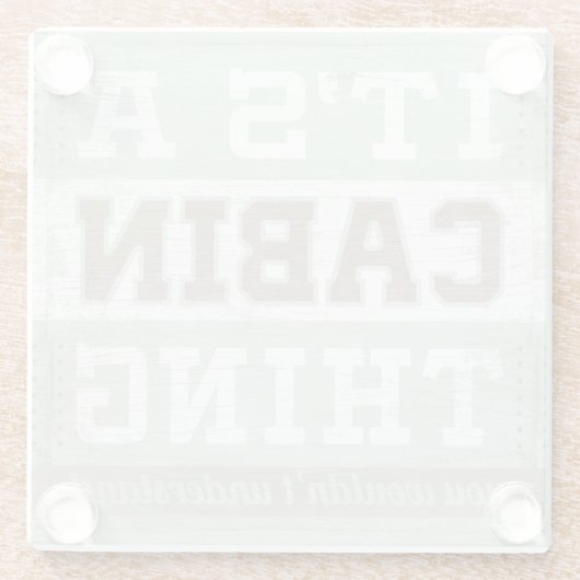 引用文|それは小屋の事です ガラスコースター (裏面)