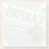 引用文|はキャンプすることを行きますかまたは興奮します ガラスコースター (裏面)