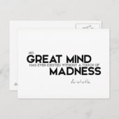 引用文:アリストテレス:狂気Touch ポストカード (正面/裏面)