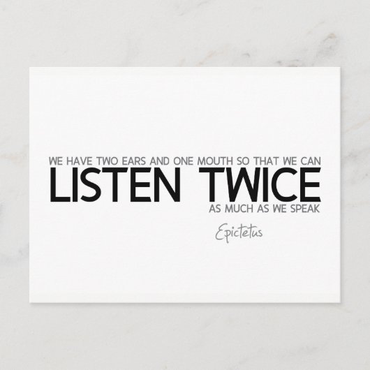 引用文：エピテトス聞: 2回 ポストカード (正面)