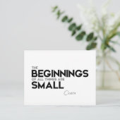 引用文：キケロ：始まりは小さい ポストカード (スタンド正面)