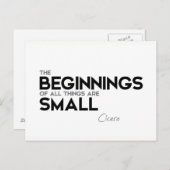 引用文：キケロ：始まりは小さい ポストカード (正面/裏面)