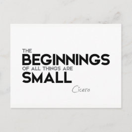 引用文:キケロ:始まりは小さい ポストカード