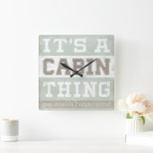 引用文 |キャビンのモノだ スクエア壁時計 (ホーム)