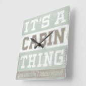 引用文 |キャビンのモノだ スクエア壁時計 (傾斜)