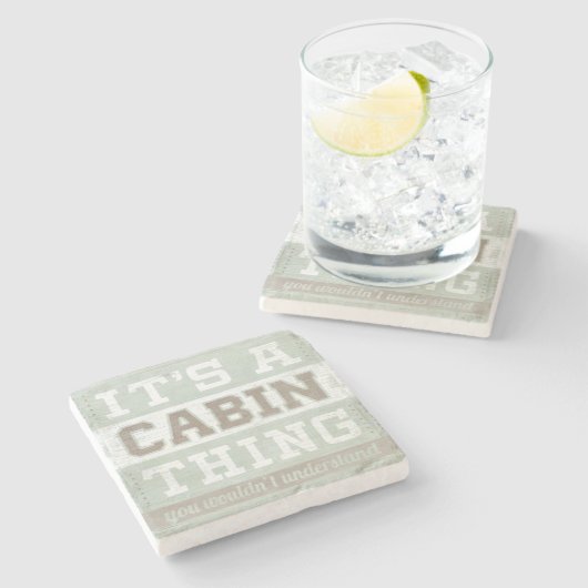 引用文 |キャビンのモノだ ストーンコースター (横)