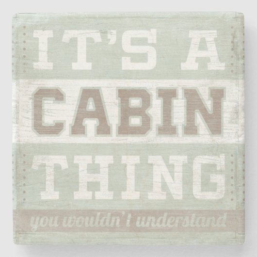 引用文 |キャビンのモノだ ストーンコースター (正面)