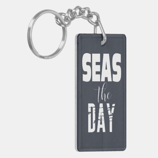 引用文「シーズザデイ」型キはっきりしたーチェーン キーホルダー (正面左)