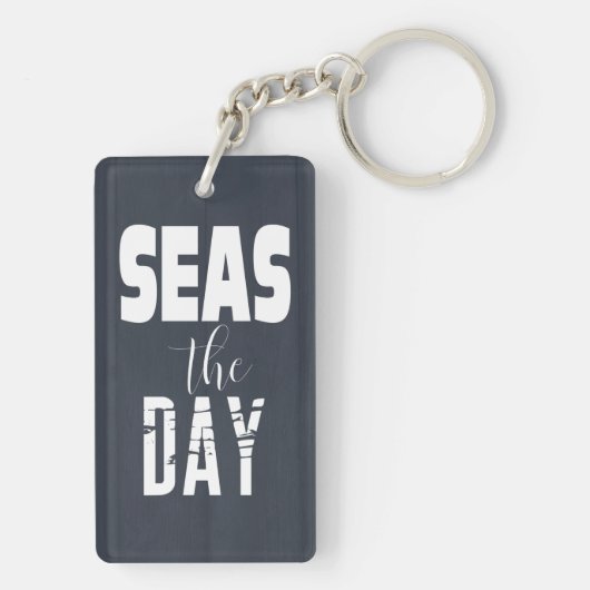 引用文「シーズザデイ」型キはっきりしたーチェーン キーホルダー (裏面)