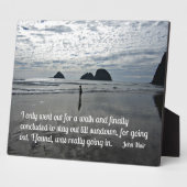 引用文:ジョン・ミュアによる散歩に行く方法 フォトプラーク (側面)