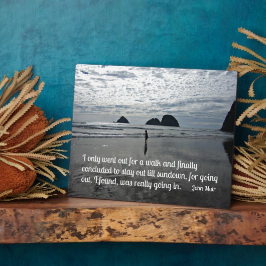 引用文:ジョン・ミュアによる散歩に行く方法 フォトプラーク (側面)