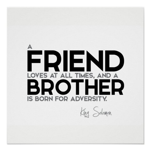 引用文：ソロモン王：友人は常に愛している ポスター (正面)