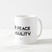 引用文: ダライ・ラマ-内部の平和 コーヒーマグカップ (正面右)