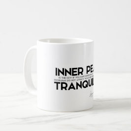 引用文: ダライ・ラマ-内部の平和 コーヒーマグカップ