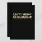 引用文 – ドイツ語おもしろい話者ドイツ語引用文 セーブザデート (正面/裏面)