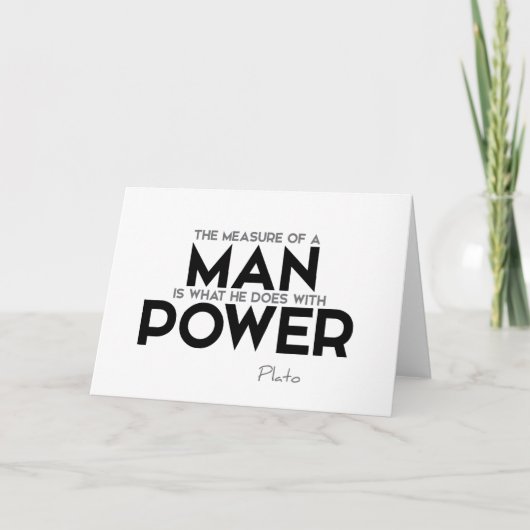 引用文:プラトン:人の単位、力 カード (正面)