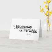 引用文：プラトン：始まり、作業 カード (黄色い花)