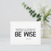 引用文：ヘラクリタス：賢くせよ ポストカード (スタンド正面)