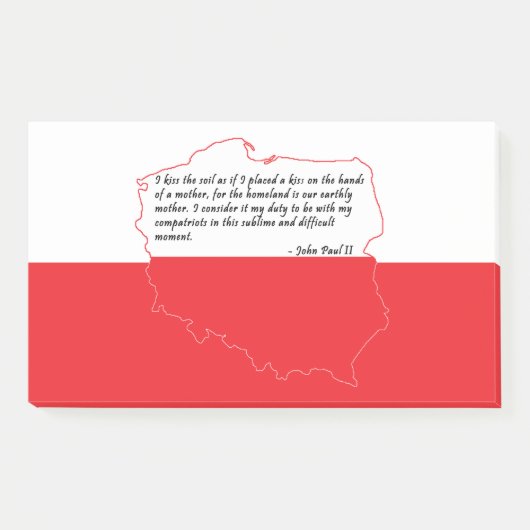 引用文 – ポープジョンポールII ポストイット (正面)