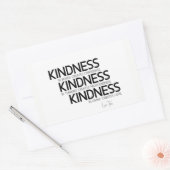 引用文：ラオスTzu：優しさ 長方形シール (封筒)