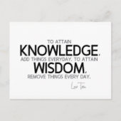 引用文：ラオスTzu：知識、知恵を得る ポストカード (正面)