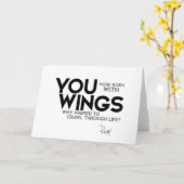 引用文:ルミ:羽生まれを持つ カード (黄色い花)