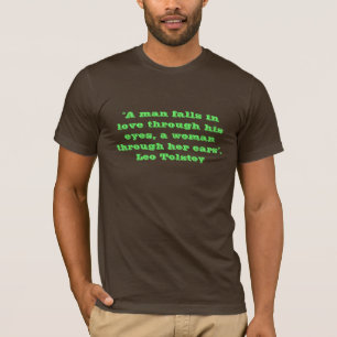 引用文-レフ・トルストイ Tシャツ
