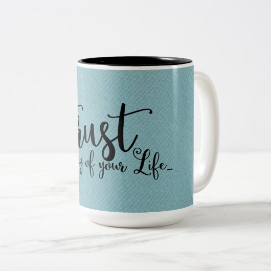 引用文 |人生のタイミングを信頼 |マグ ツートーンマグカップ (正面右)