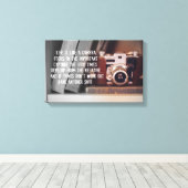 引用文:人生はカメラのようなものだ キャンバスプリント (インサイチュ (ウッドフロア))