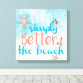 引用文:人生は単にビーチの方が良い キャンバスプリント (インサイチュ (ウッドフロア))