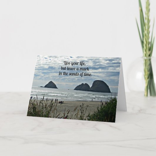 引用文:人生を生きる離れが、その上に… カード (正面)