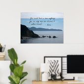 引用文:人間は教え何も出来ない ポスター (ホームオフィス)